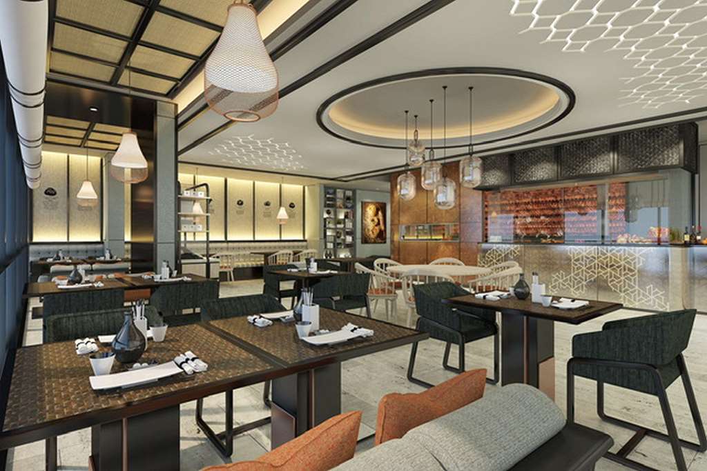 מלון Hilton Dili Palm Springs מסעדה תמונה